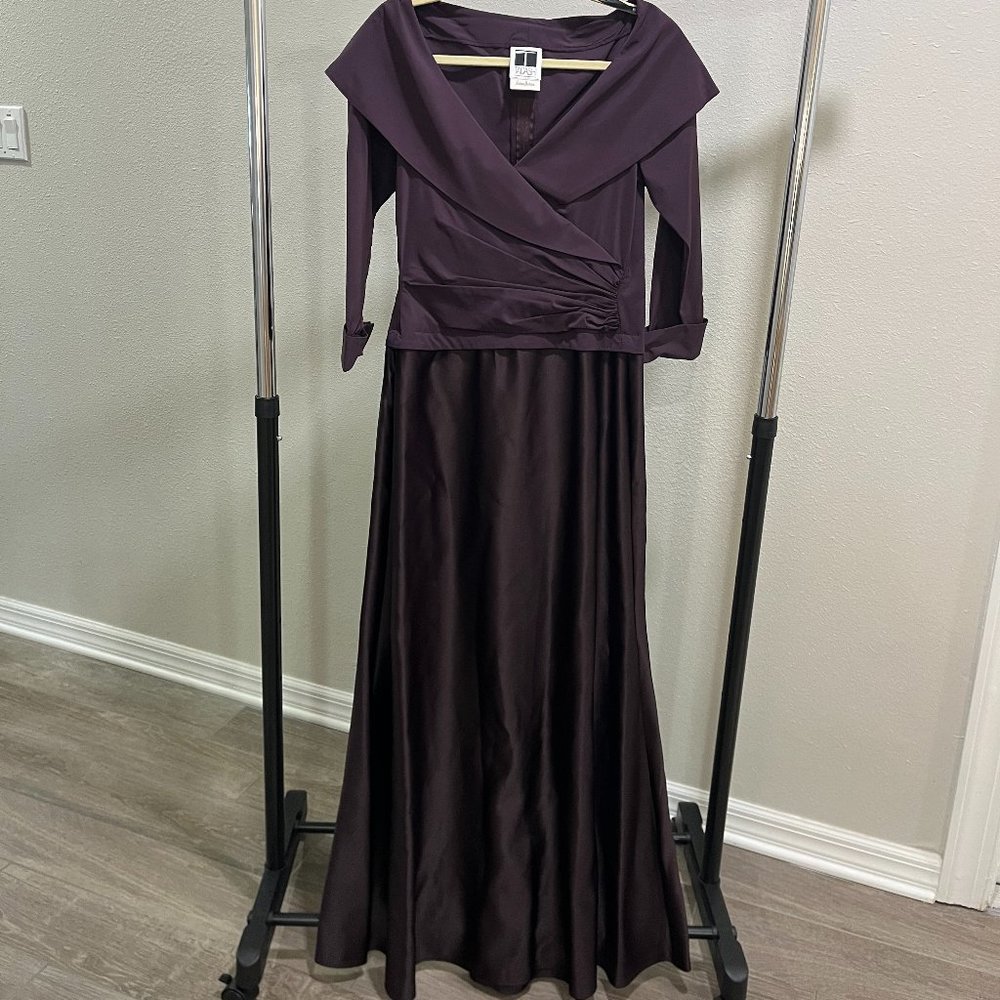 Tadashi Shoji eggplant Long Dress